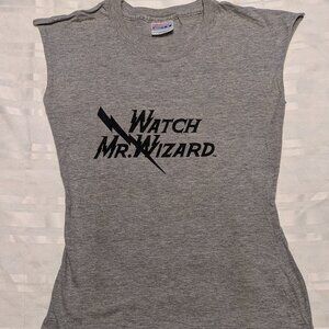 VINTAGE Watch Mr. Wizard T-shirt Customized Sleeveless Fitted T-shirt